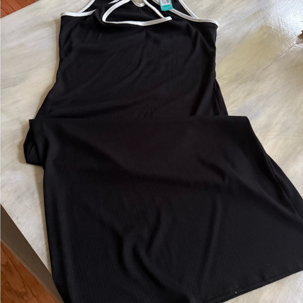 Loveappella Black Dress with White Accents